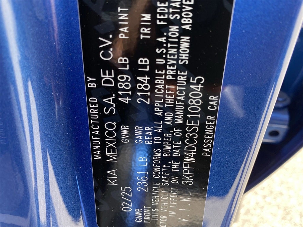 2025 Kia K4 GT-Line Turbo