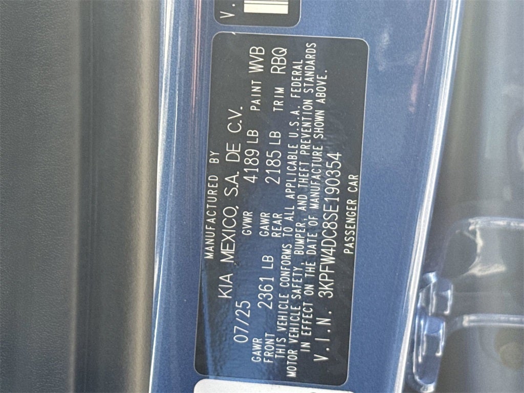 2025 Kia K4 GT-Line Turbo