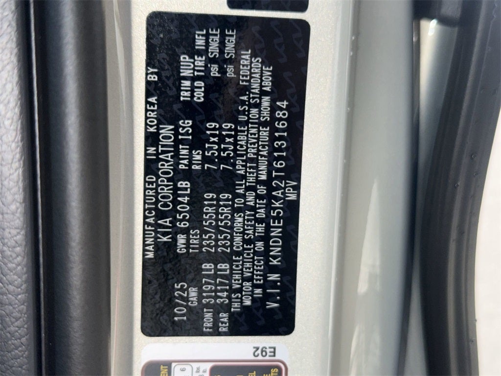 2026 Kia Carnival Hybrid SX