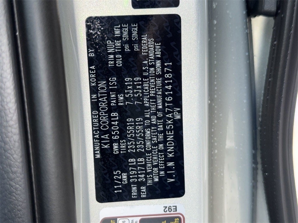 2026 Kia Carnival Hybrid SX